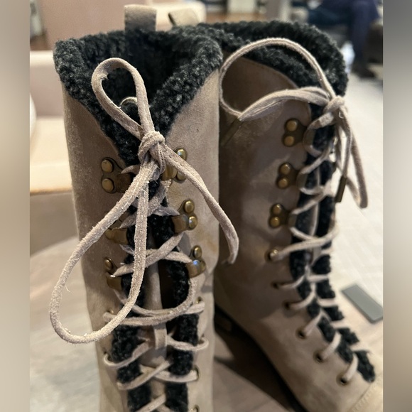 Suede Lace Up Boots - Picture 8 of 10